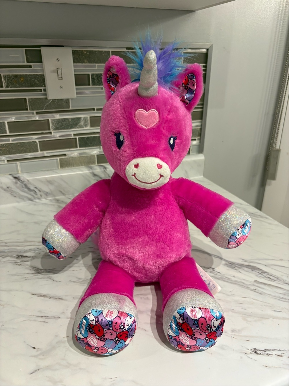 Build-A-Bear Workshop Candy Hearts Unicorn plush horse